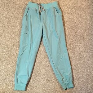 Figs Seaglass High Waisted Zamora Scrub Joggers